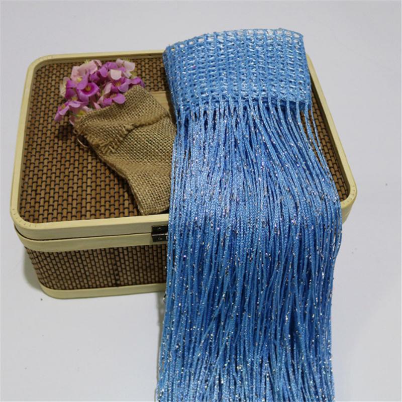 Glitter Door String Curtain Silver Ribbon Shiny Tassel Flash Line Curtain Valance for Window Room Home Decoration