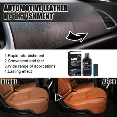 Car Restorer Cream Leather Recoloring Balm Eco-friendly No Odor Multifunctional Automotive Interior Leather Scratch Repair Scratch Remover