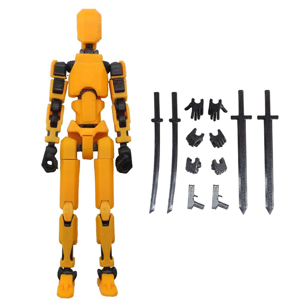 Titan 13 Action Figures T13 Figure 3D Printed Multi-Jointed Movable Lucky 13 Action Figure Nova 13 Action Figure Dummy