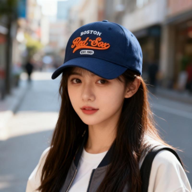 Adjustable NY College Style Baseball Cap for Adults - Unisex, Simple, Versatile Duckbill Design