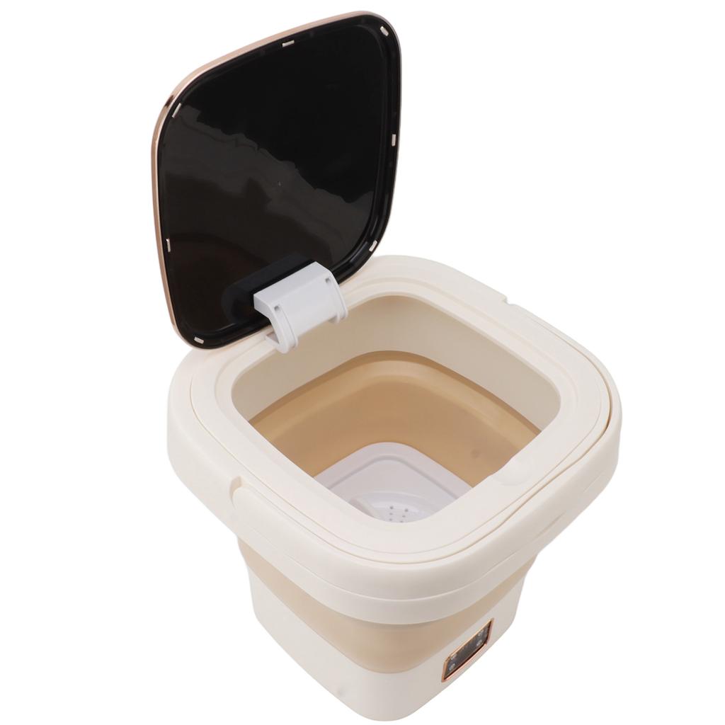 Portable Washing Machine 9L Automatic Small Foldable Bucket Washer for Dormitories Travel Business Trip