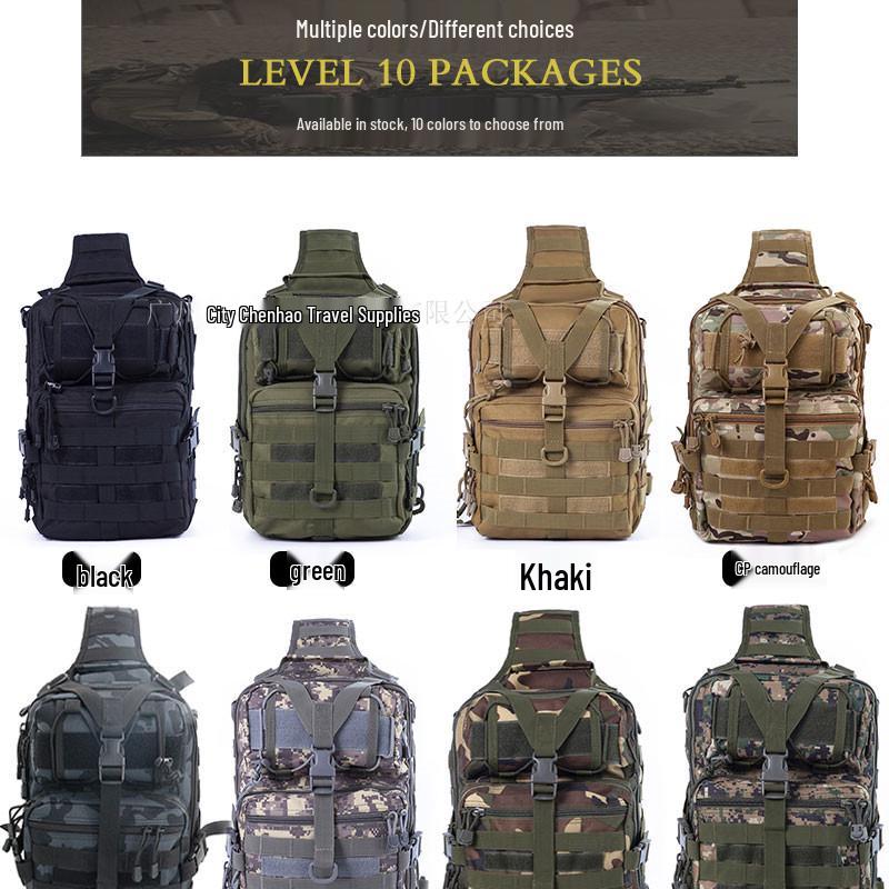 Chenhao Tactical Single Shoulder Backpack: Camouflage Sling Bag for Outdoor and Travel