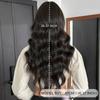Black Curly Wig for Women - Curtain Bangs Daily Full Cap, Quick Beauty High Quality, Synthetic Heat Resistant Fiber Voluminous