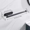 Vintage Style No-Punch Stainless Steel Toilet Paper Holder and Storage Rack.