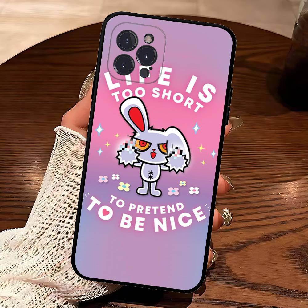 Anime B-Bloody Bunny Phone Case For Iphone 17 16 15 16e 14 13 12 11 Pro Max Plus Case Cover Coque