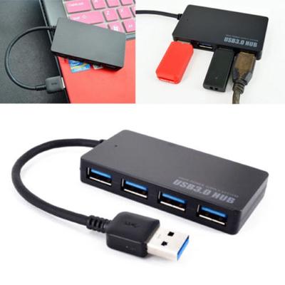 yan 4-Port USB 3.0 Hub 5Gbps Portable Compact for PC Mac Laptop Notebook Desktop