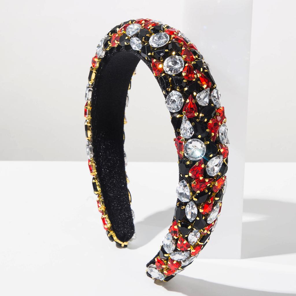 Diadema 2026 Estilo Retro Europeo y Americano Artesanía Pesada Llena de Diamantes Diadema Personalidad Alto Sentido Accesorios para el Cabello de Fiesta de Gala