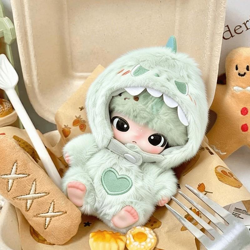 15cm DIMOO Doll Outfit Set Dinosaur Theme Cotton Clothing Collectible Vinyl Figure Accessory
