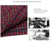 2025 New Autumn Plaid Cotton Shirt for Middle-Aged & Elderly Women - Plus Size, Turn-Down Collar, Cotton Linen
