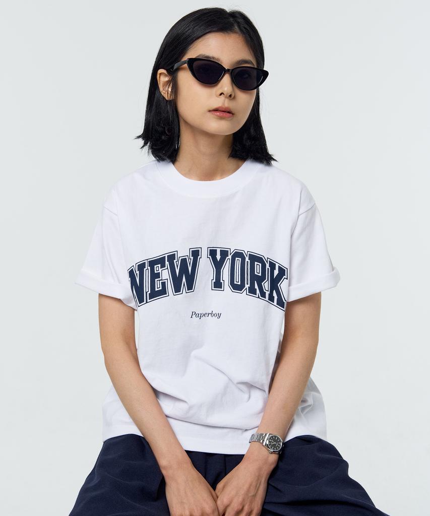 PAPERBOY New York Short Sleeve T-Shirt - White