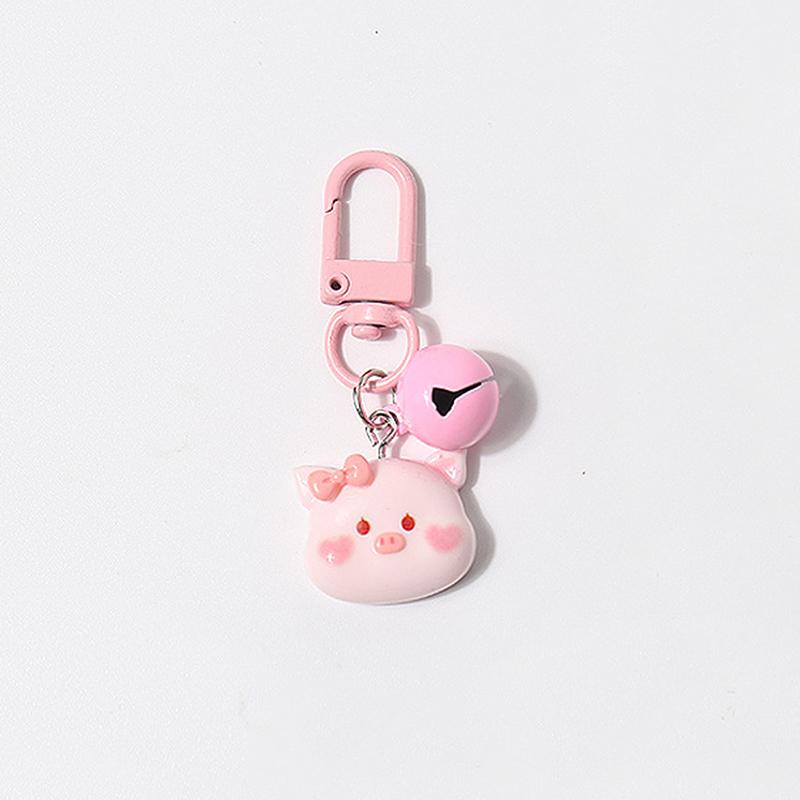 Cartoon Cute Pink Small Pig Animal Pendant Keychains Backpack Hangings Decoration Accessries Gifts
