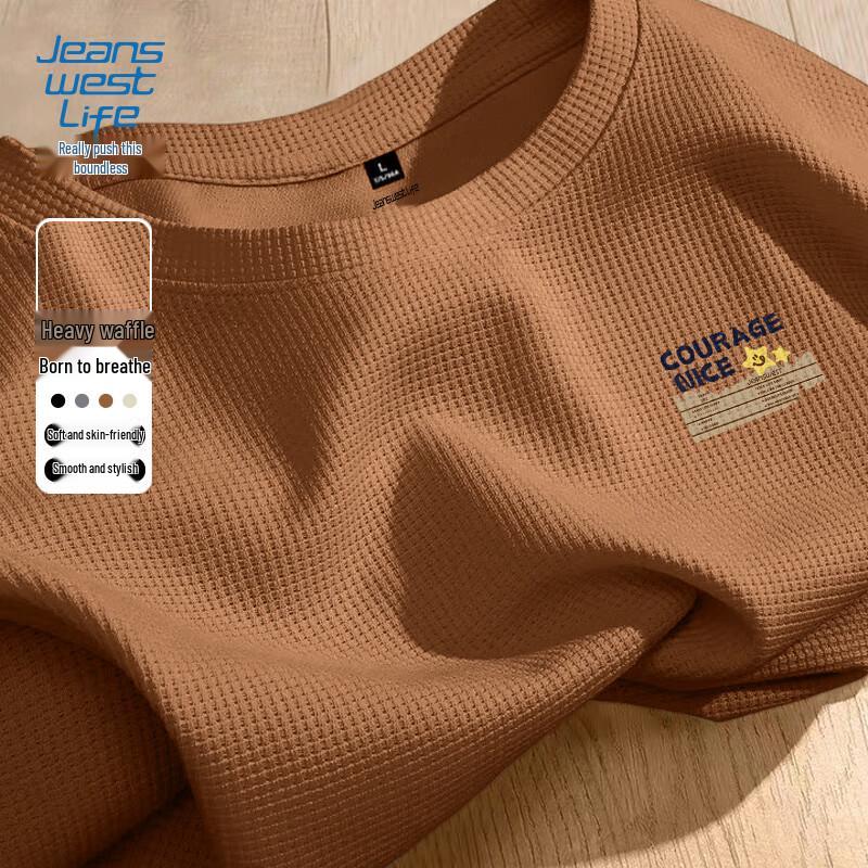 

Jeanswest Men s Waffle Crewneck Sweatshirt 2XL