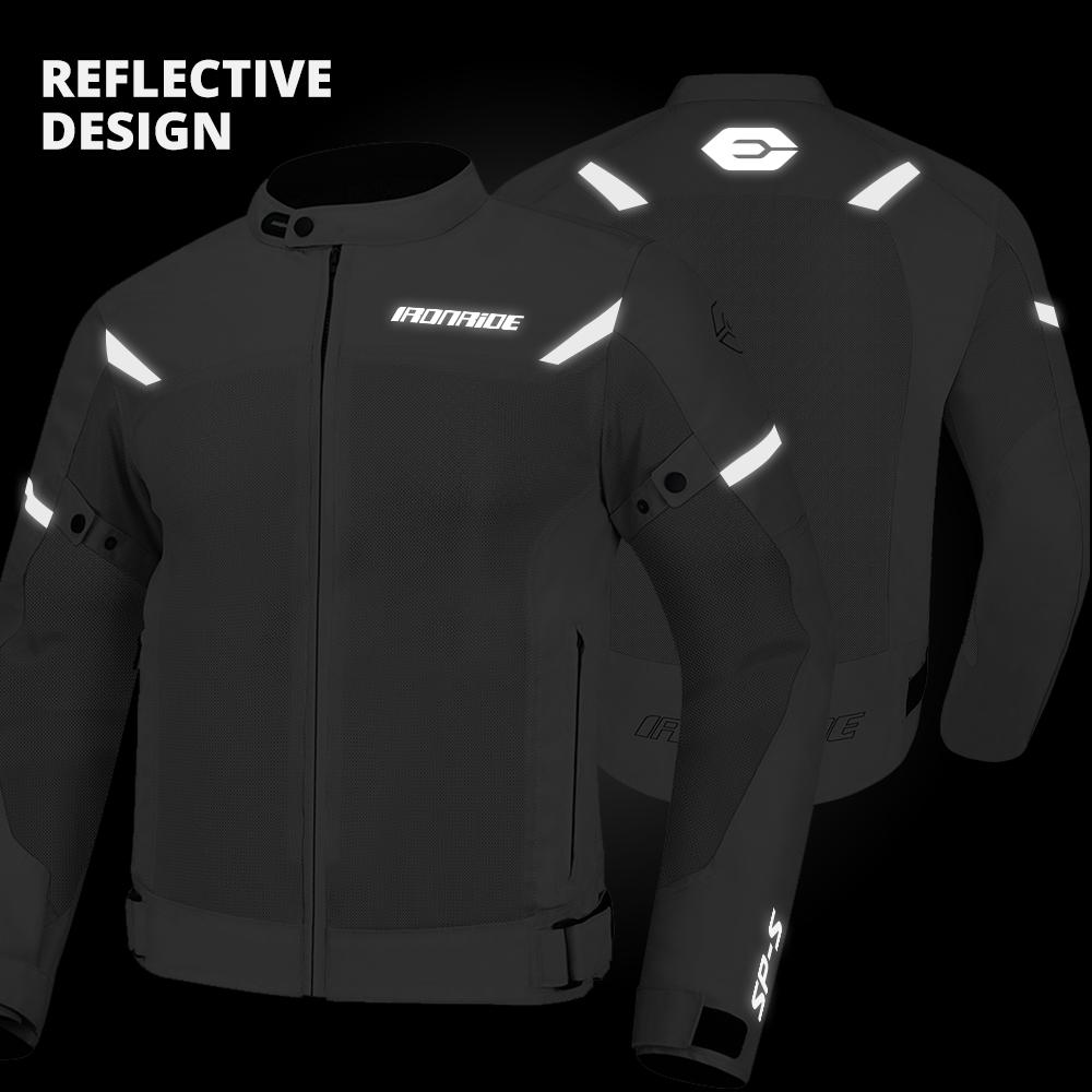 Breathable Motorcycle Jacket Anti-Fall Motorcycle Equipment Reflective Motocross Clothing Wear-Resistant Biker Coat For Summer