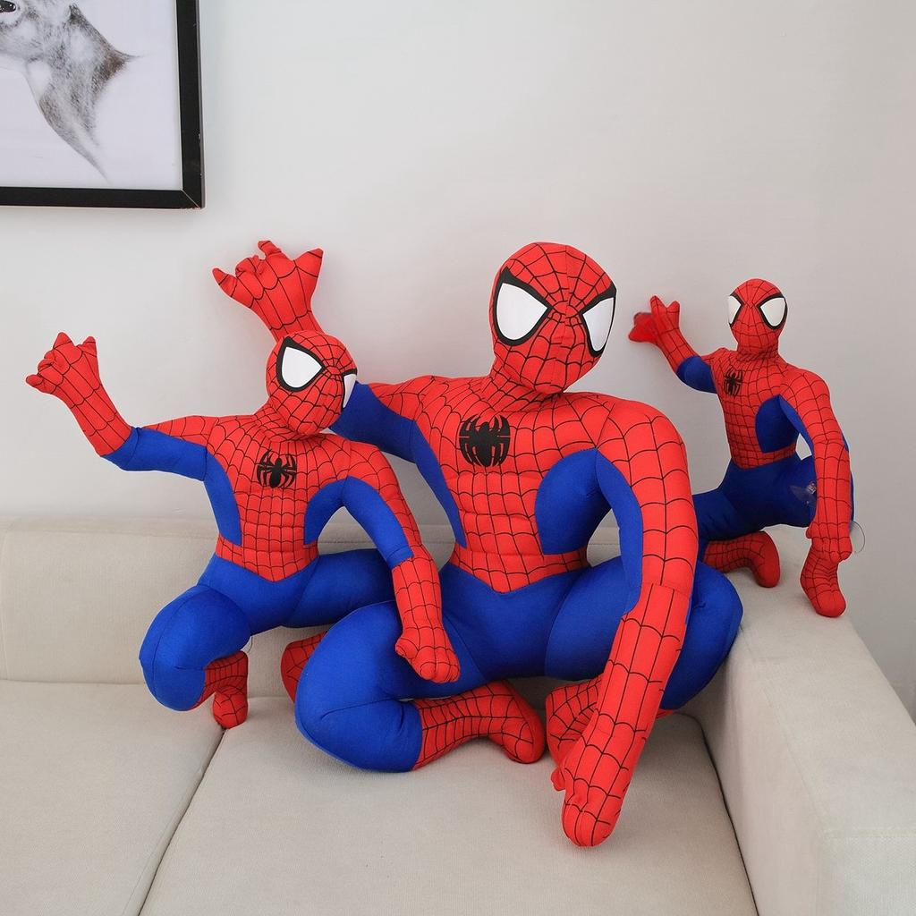 High Quality Spider Man Plush Toy Cartoon Stuffed Anime superhero Plushies Lovely Doll Hug Pillow Home Decor Birthday Gifts Kids