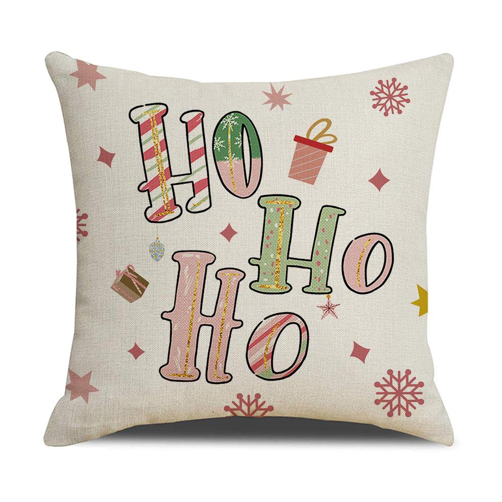 New Christmas Letter Pillow Case Home Living Room Sofa Cushion Cover Christmas Tree Pillow Premium Durable Quality