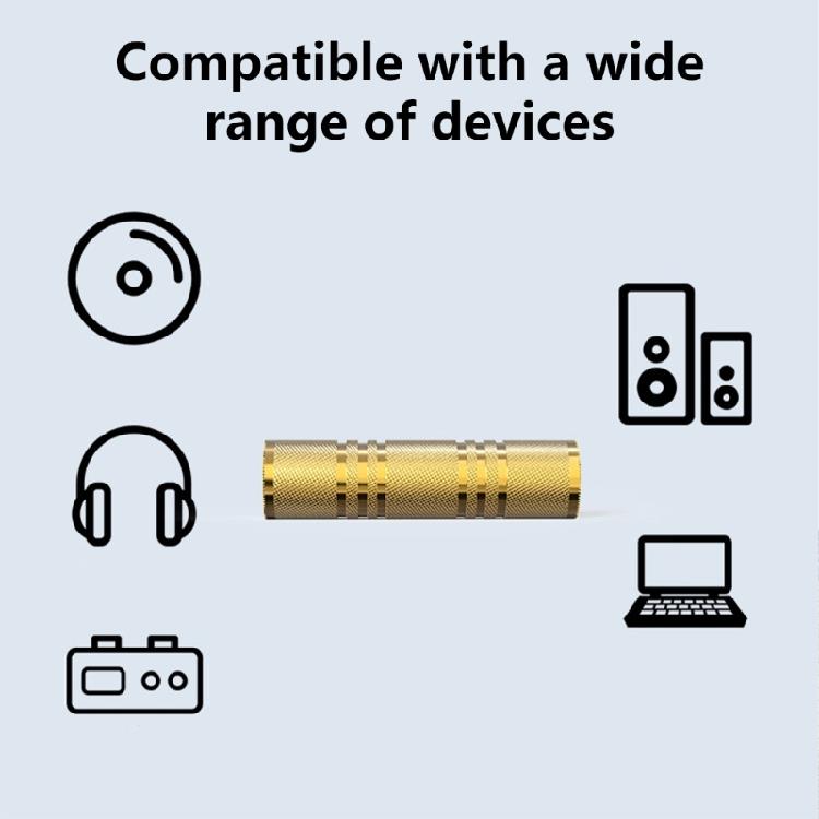 3.5mm Stereo to 3.5mm Female Adpter 3.5mm Cable Extender, for Multiple Devices,No Delay Or Stutter 3.5mm Coupler