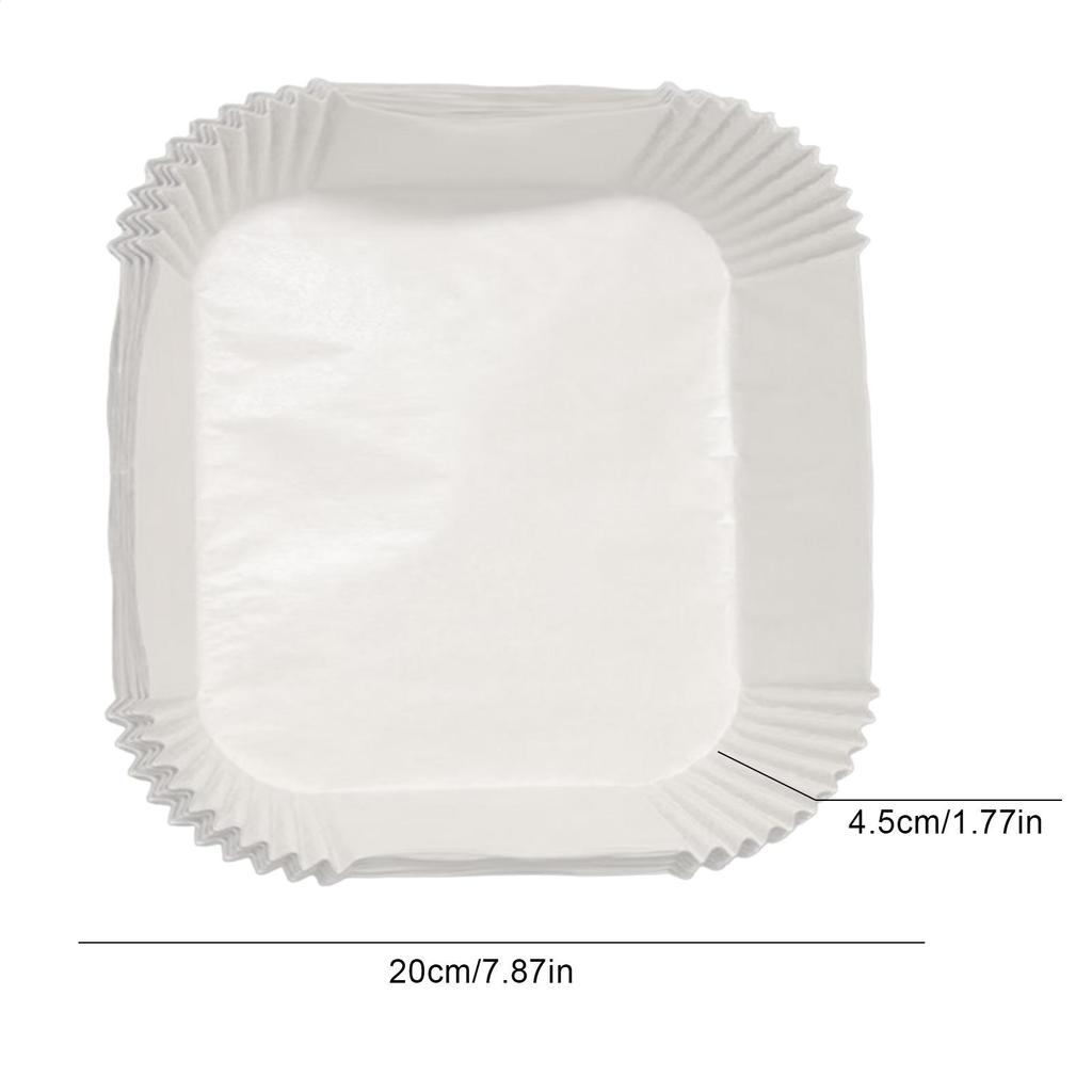 Round Air Fryer Paper 100 Pieces Unbleached Baking Supplies Air Fryer Basket Paper For Home Bakers Birthday Holiday Family
