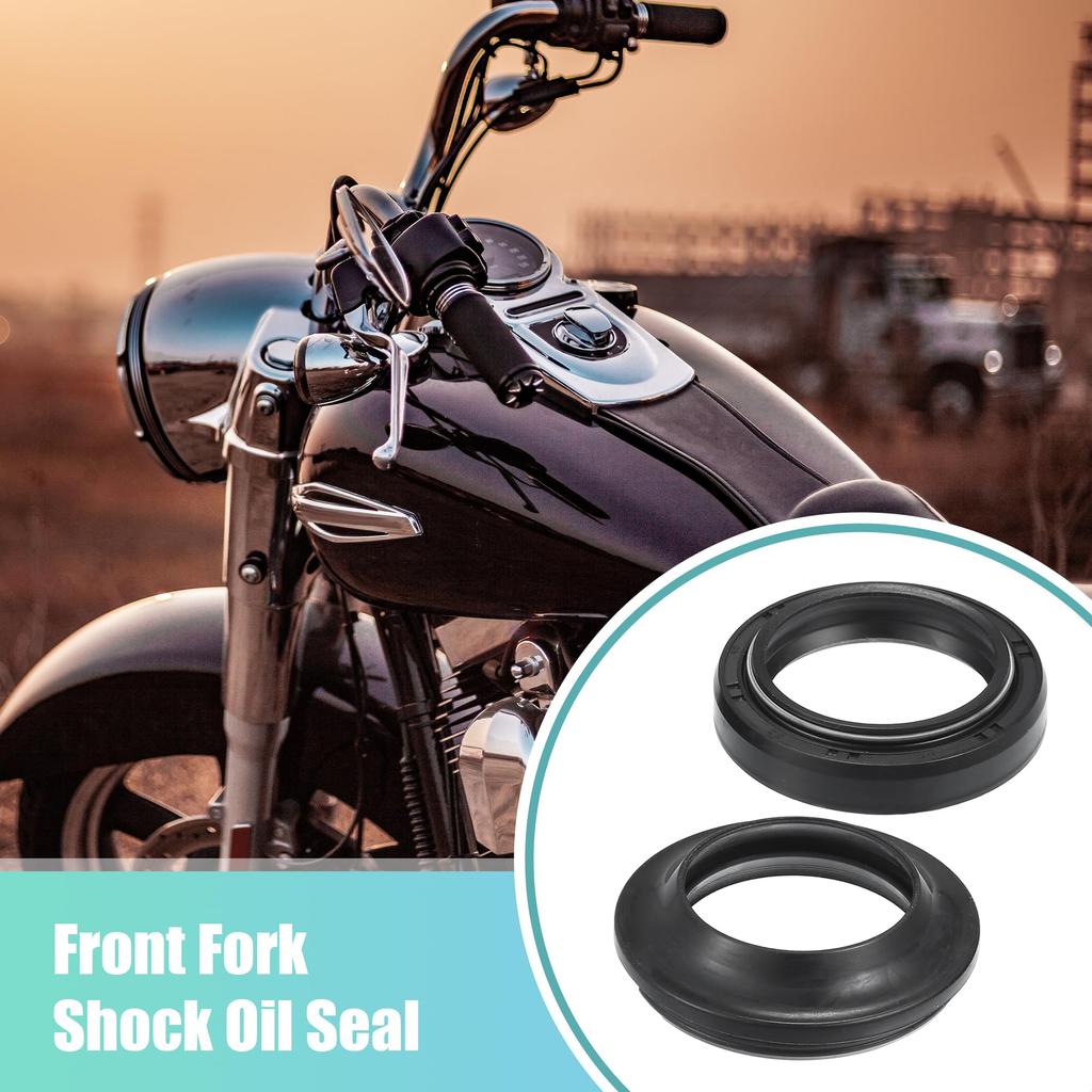 X AUTOHAUX 1 Set 33mmx45mmx8/10.5mm Fits Yamaha YZF-R125 2008-2014 Motorcycle Front Fork Shock Seal and Dust Seal