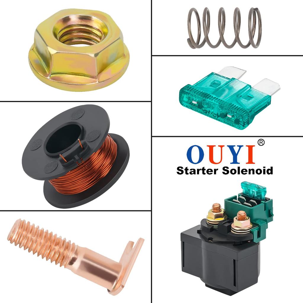 OuYi Motorcycle Cell Relay Starter Relay Compatible Models Suzuki VL800 VL800T VL800Z VL800C Intruder 2001-2009 / VZ800 VZ800Z Marauder 1997-2009