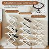 Stackable Shoe Organizers For Closet Or Hallway Foldable Structure Convenient To Carry And Store Maximizes Your Space