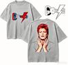 David Bowie Maglietta Regalo per Fan Unisex Unisex Harajuku Oversize Unisex Manica Corta Streetwear Alta Qualità Comoda Classica