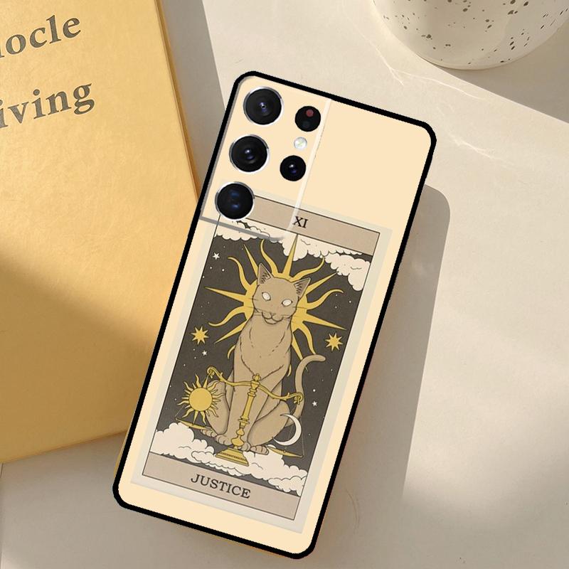 The Empress Tarot Cat Art Print Phone Case For Samsung Galaxy S25 S20 S21 S22 S23 S24 Ultra S9 S10 Plus S25 FE Cover Shell