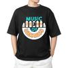 Musik ist meine Liebessprache T-Shirt Herren Damen Oberteile T-Shirts | Unisex Musikliebhaber T-Shirt | Geschenk für Musiker