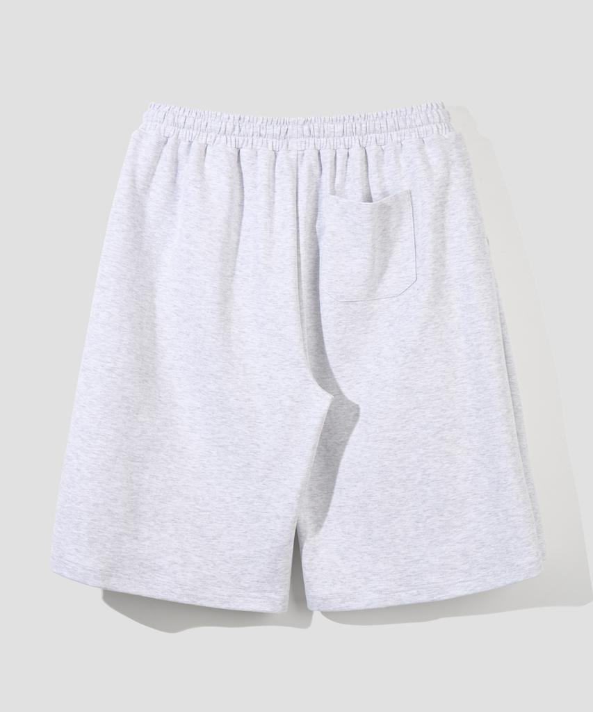 AGOD Side Tuck Sweat Bermuda Pants [White Melange]