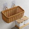 Decorative Woven Storage Basket Space Saving Garden Plant Basket Vegetables Organzier  Kitchen