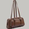 2025 New Vintage Handbag: Commuting Bowling Bag, French Baguette Boston Bag, High-end Shoulder Underarm Bag