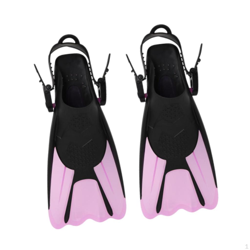 Set of Diving Fins, Swimming Snorkeling Training Fins with Lightweight Silicone Material