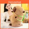 Backpack Capybara Plush Toy Stuffed Animal Doll Cartoon Kids Birthday Gift