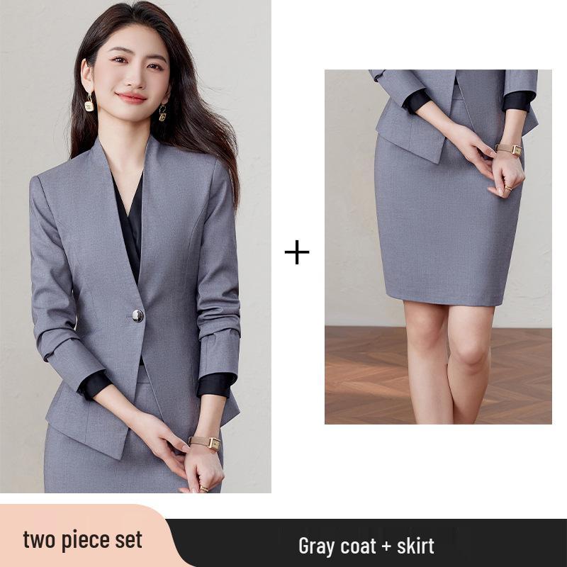 Professional Women's Formal Suit Set for Office and Salon Workwear