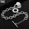 925 Sterling Silver Simple Romantic Heart Bracelet-Exquisite Gift Jewelry