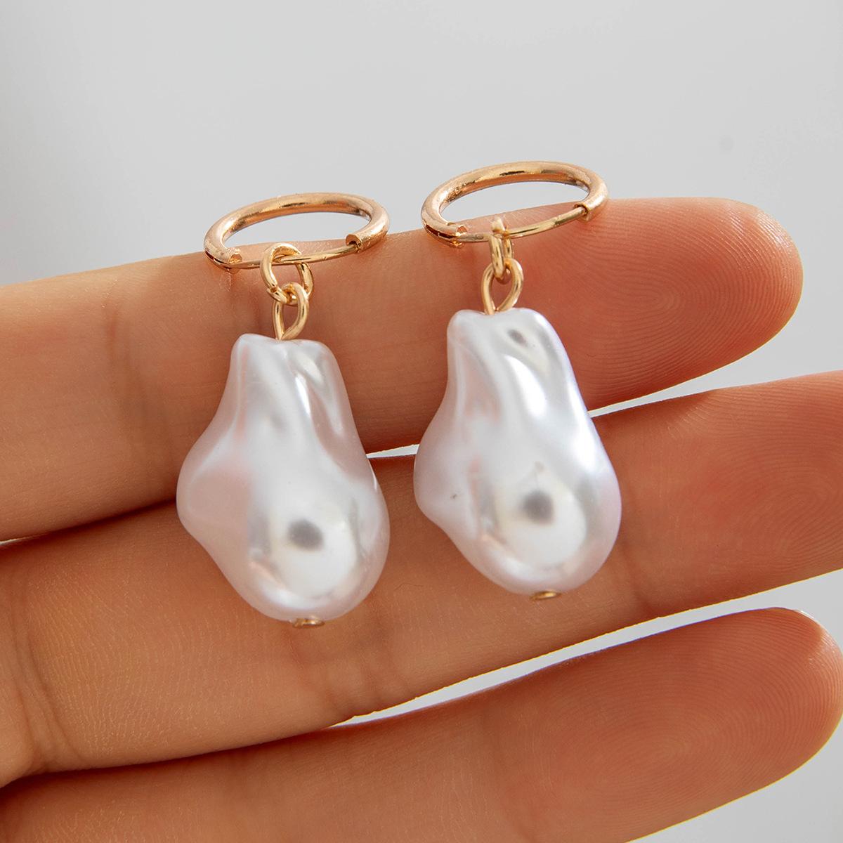 Серьги из жемчуга нестандартной формы, ретро, нишевые, высококачественные серьги, серьги-гвоздики, серьги для женщин