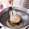 Stainless Steel Tong Spatula 2 in 1 Kitchen Tongs Non Stick Cooking Spatula Food Turner Clip for BBQ Frying Cooking Tool
