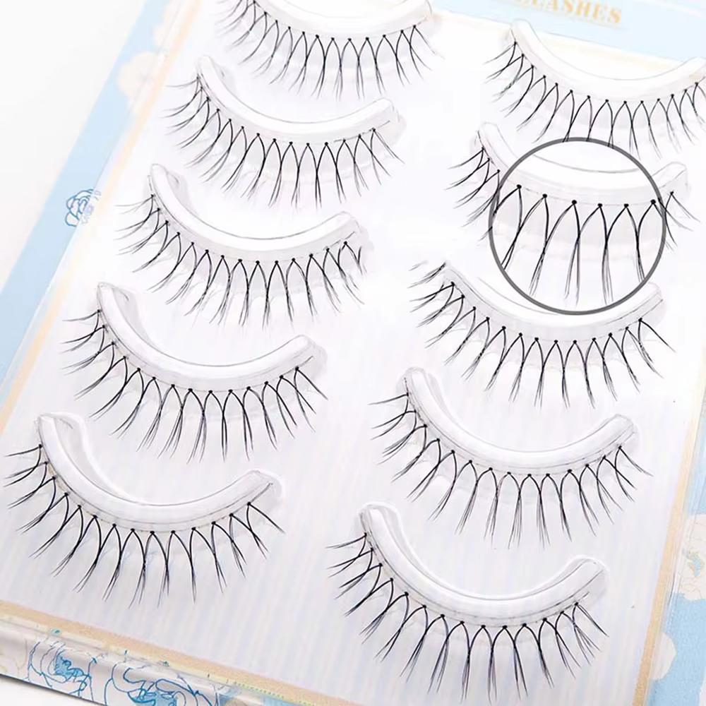 5 Pairs Natural Fashion Eyelashes Eye Makeup Long False Lashes Sparse