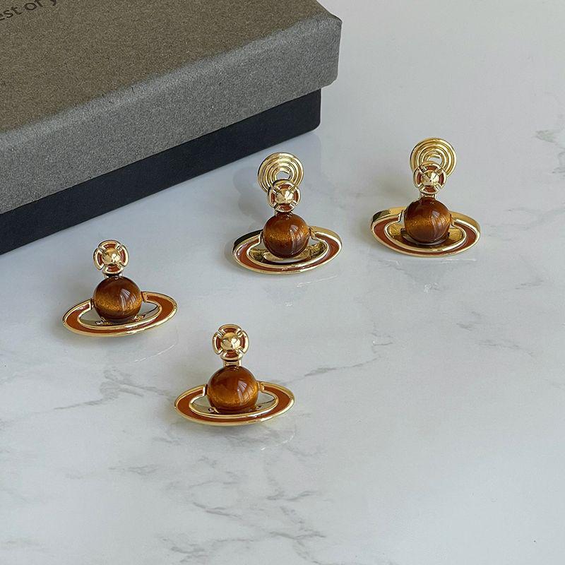 Y2K Retro Planet Mückenabwehrspulen-Ohrringe: Elegante & Einzigartige Damen-Ohrclips