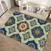 Geometric Floral Pattern Carpet with Vibrant Multicolor Mandala Design Suitable for use as an anti-slip for living room bedroom sofas