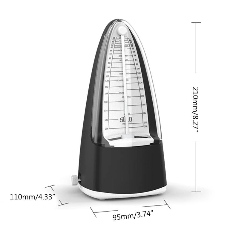 Mechanical Metronome Wood Grained Loud Sound/High Precision for Piano/Guitar/Violin/Drum and Other Instruments