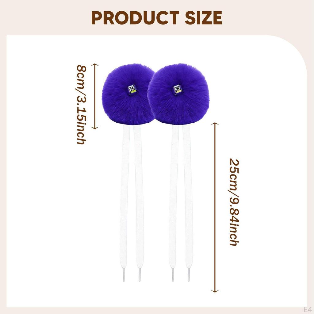 2 Pieces Kids Skates Laces Balls with Bells for Outdoor Activities Roller