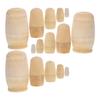 Iplusmile Matryoshka Wooden Unpainted DIY Handmade Doodle Kit for Traditional Home Set Toy, Model, Kids, Crafts, Decoration, 3-Piece