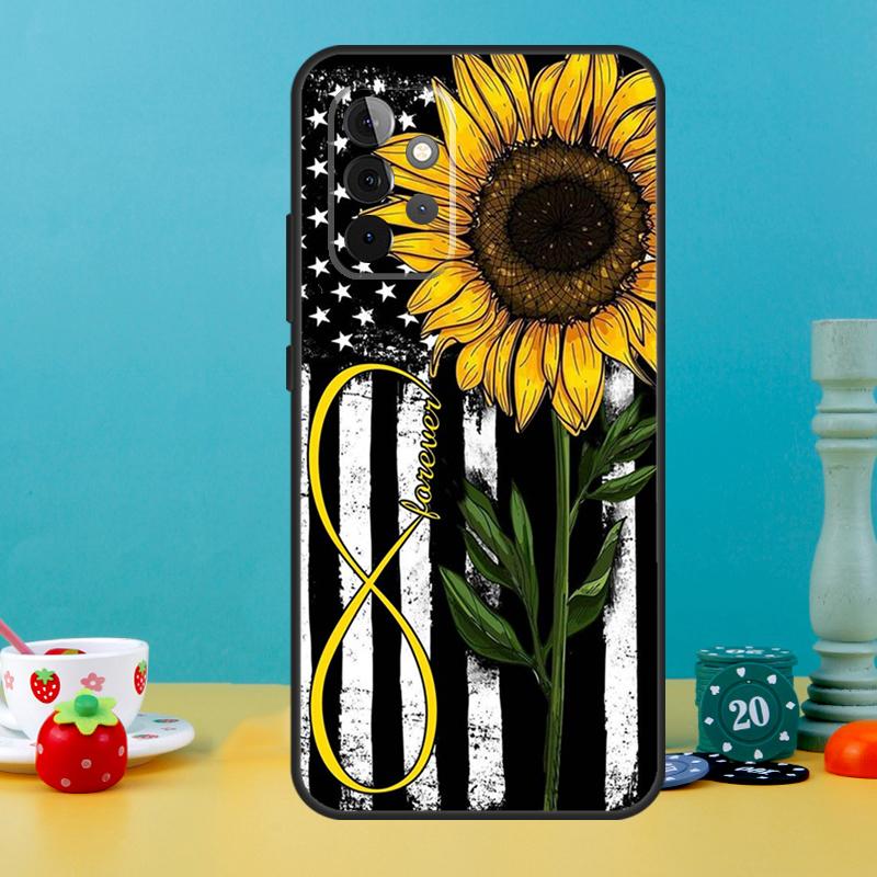 Sunflower Case For Samsung Galaxy A05 A36 A56 A26 A16 A53 A33 A13 A12 A32 A52 A55 A35 A15 A54 A34 A14
