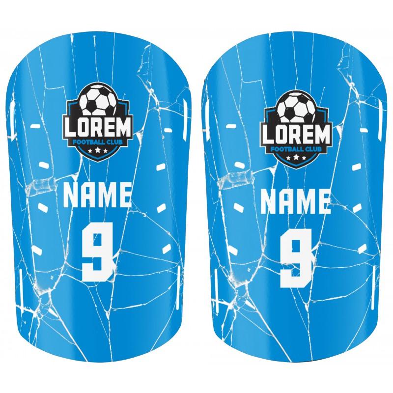 Professional Soccer Shin Guards With Sublimation Print Training Match Use