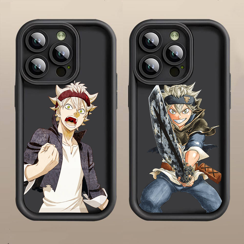 D-54 Black Clover  Case for iPhone 15 14 13 12 8 Plus Samsung S24 S23 Ultra A04S A05S Huawei P40 P50 P60 Nova 11 Pro Max OPPO A17K Reno 10