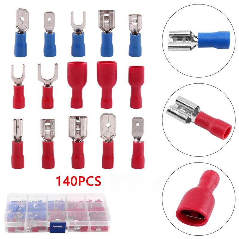 

Дротові клеми для електричних проводів Комплект роз’ємів Кабельний мідний роз’єм Універсальний ящик для інструментів для обжиму