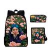 Classic Novelty beabadoobee 3D Print 3pcs/Set pupil School Bags Laptop Daypack Backpack Inclined shoulder bag Pencil Case