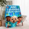 1pc Blanket - Jay Franco Cocomelon Print Design, Lightweight Blanket for Sofa, Bed- Soft &Warm, Gift for All Seasons