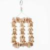 Parrot Chewing Toy Natural Wood Blocks Cage Bite Perch Toy