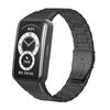 Replacement Watch Band Stainless Steel Three Beads Solid Watchband for Huawei Honor 6/Huawei Band 6